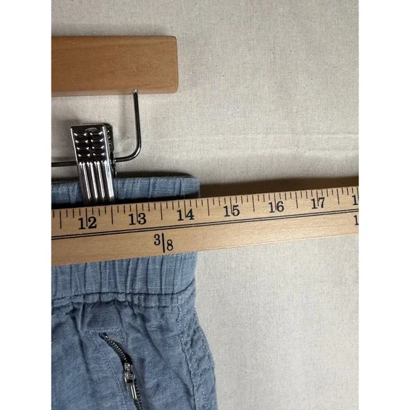 Athleta 100% Linen Cabo Jogger Pants size 2 Light Blue - Picture 7 of 9